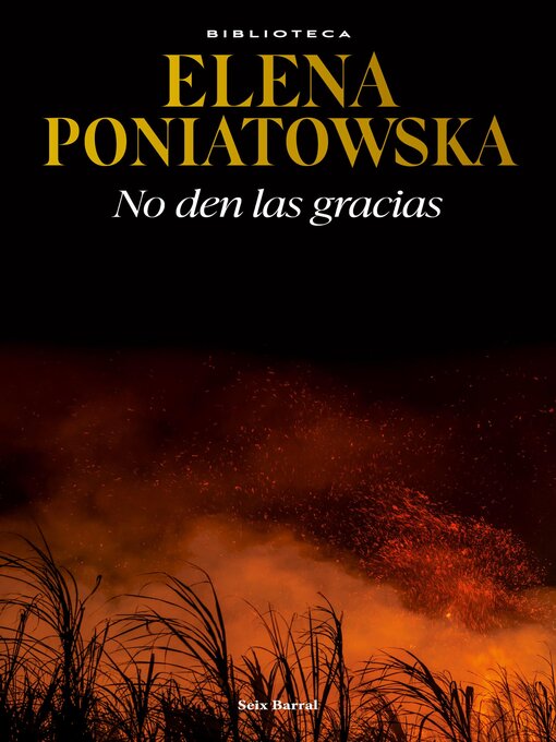 Title details for No den las gracias by Elena Poniatowska - Available
